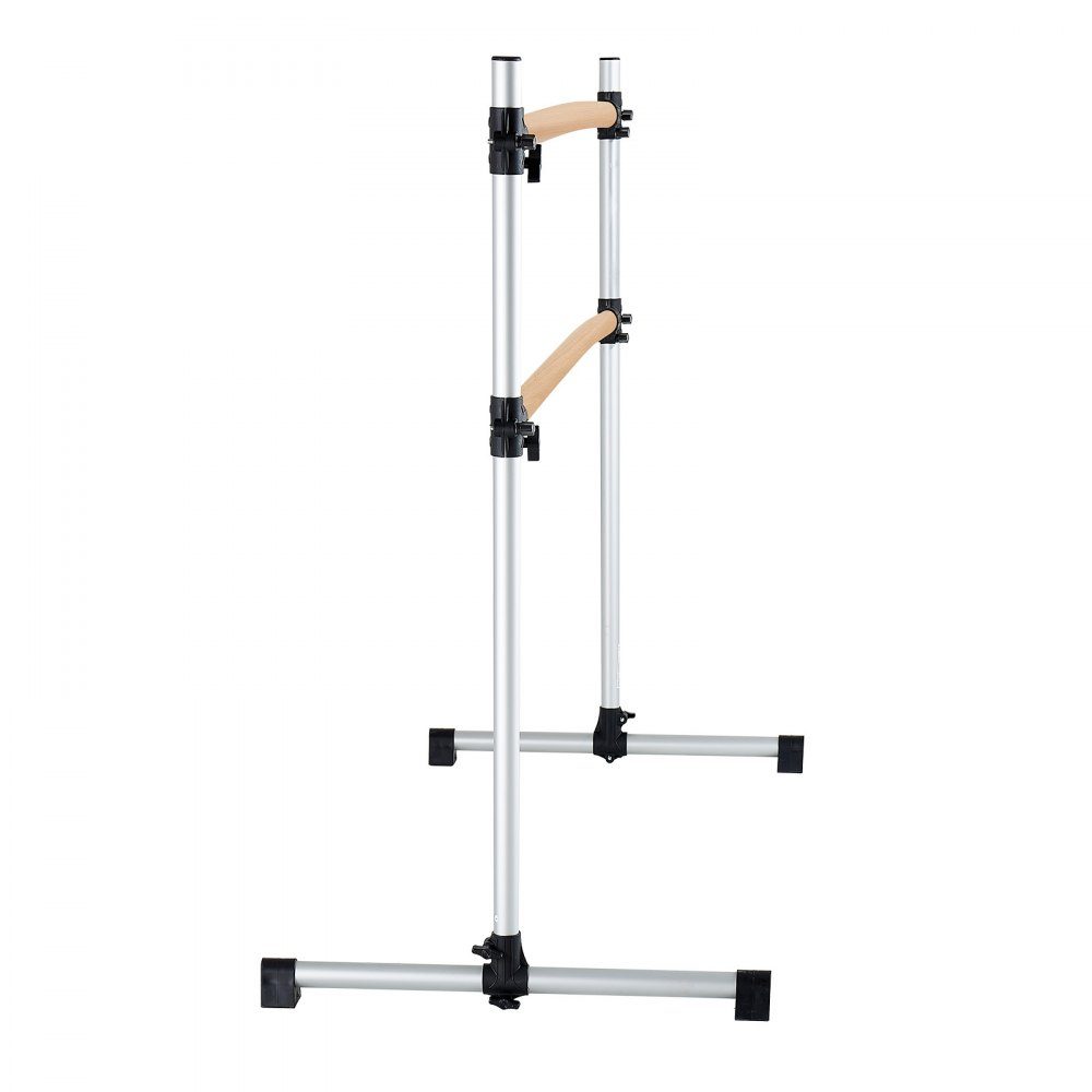 Ballettstange Tanzstange freistehende Doppelstange, höhenverstellbar (170-1165 mm) Dehnstange aus Holz für Ballettübungen, Gleichgewichtstraining, Entspannungsübungen