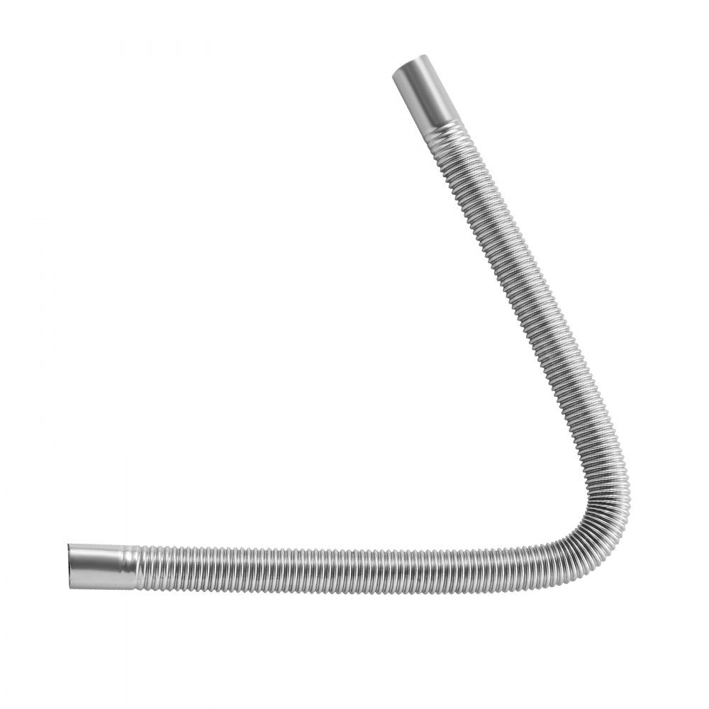 Exhaust pipe auxiliary heater Flexible exhaust hose 59 cm for car diesel heater with 2 clamps, stainless steel exhaust pipe with Φ 25 mm cross section for 2 kW / 5 kW / 8 kW diesel heaters air heaters
