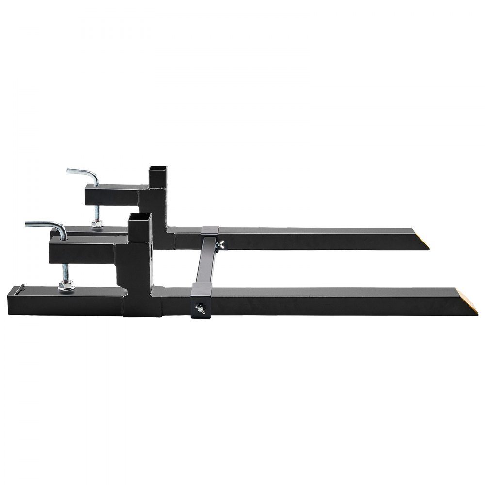 Palettengabel 1090x70x230mm Gabelträger 907kg Tragkraft Gabelzinken 109cm Gesamtlänge mit 76cm Gabelblatt Gabelstapler 495-915mm verstellbare Gabelzinken Frontlader Palettenrahmen