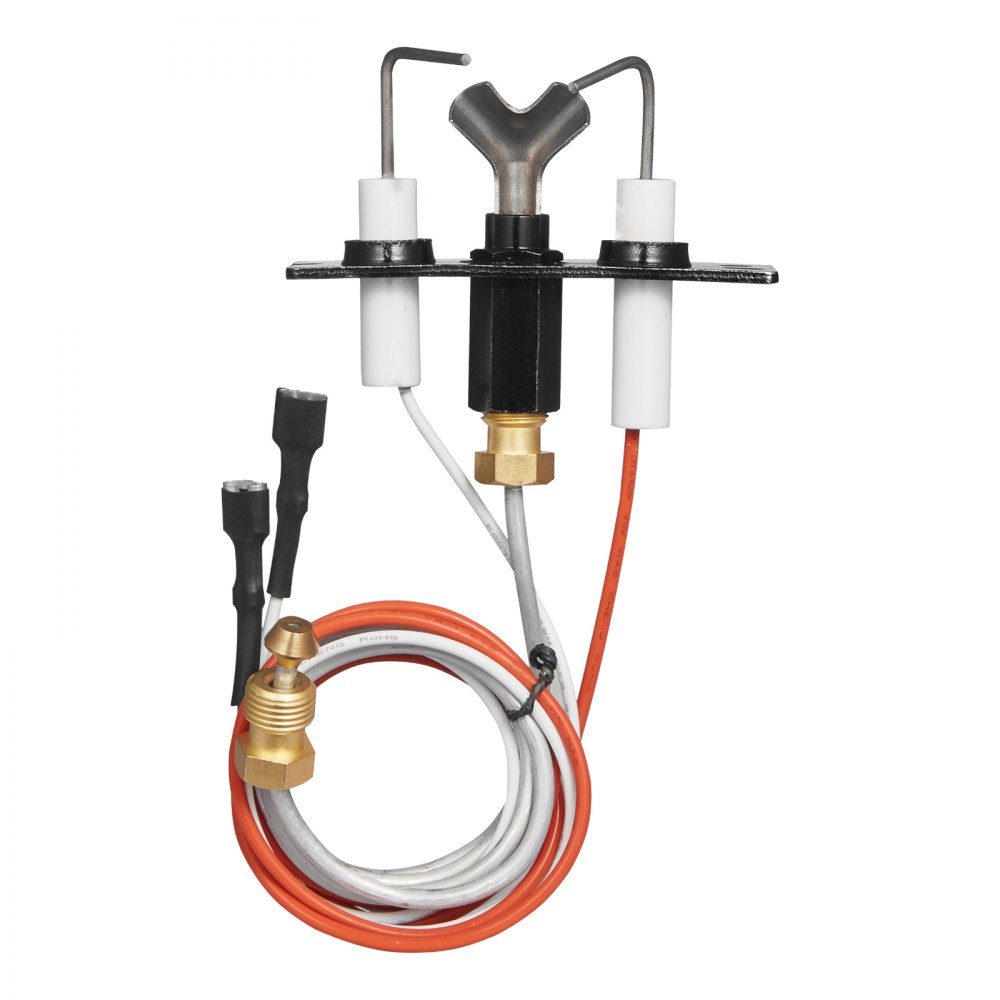 Natural Gas Igniter Assembly, OE 2090-012, 2198-012, SRV2090-012-Gas Igniter Assembly, Natural Gas Ignition Replacement, Fits Heaters, Heat & Glo, Quadra-Fire, Outdoor Lifestyles, Majestic