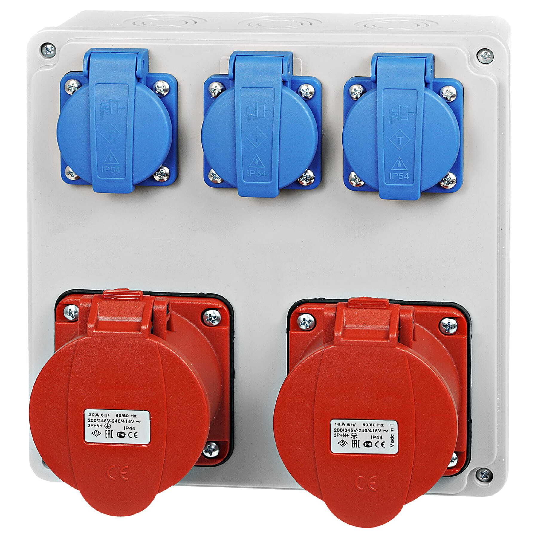 Distributeur électrique mural 1x 16A 32A 3x 230V système modulaire
