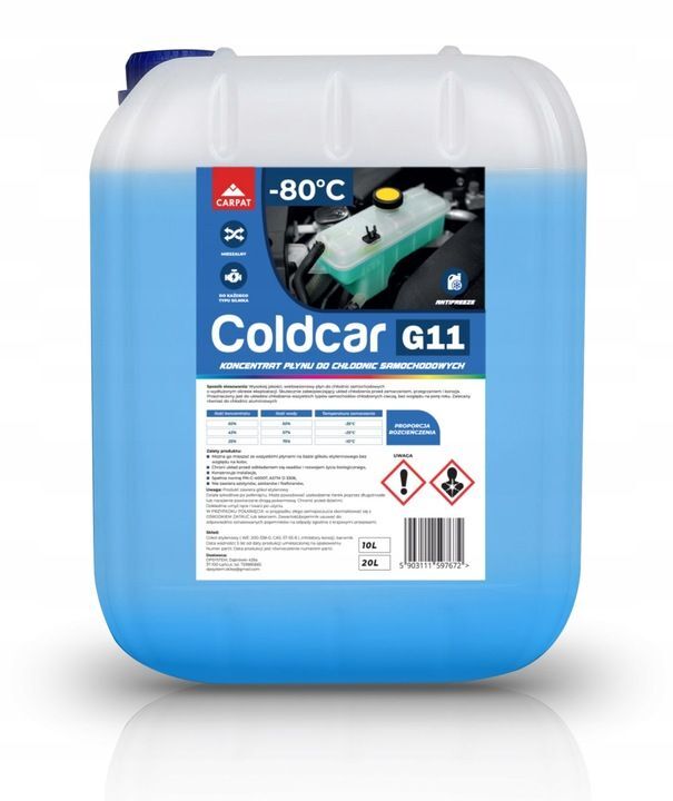 CONCENTRATE 20 l G11 coolant, glycol -80 °C