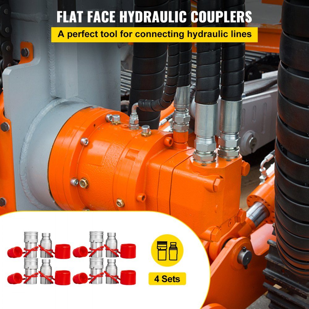 Coupleur rapide hydraulique 3/4NPT, coupleur hydraulique 3/4 corps, 20,7 MPa, coupleur hydraulique, coupleur rapide, 106 L/min, coupleur rapide hydraulique (ISO 16028)