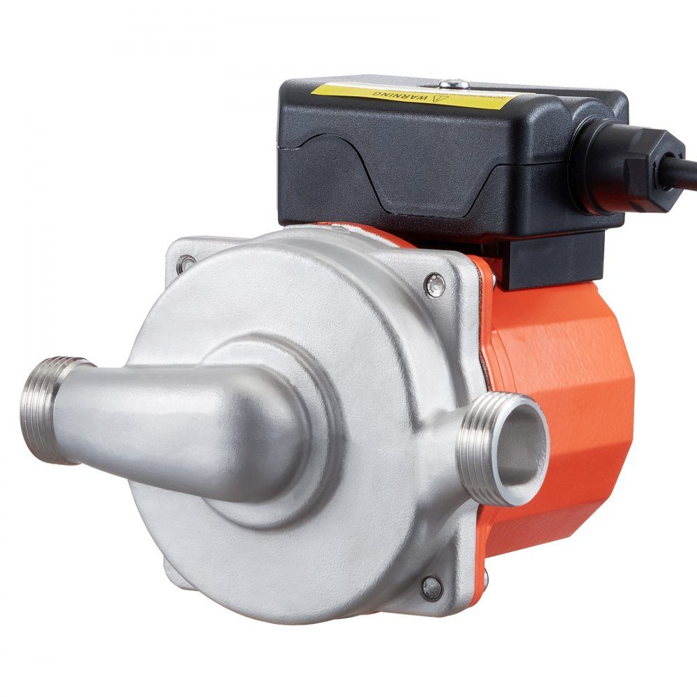 Circulation Pump 38L/min Instant Circulation Circulation Pump System 3 Speed ​​Control 100W AC 220-240V G3/4" to G1/2" Adapter Stainless Steel Head for Water Heater System