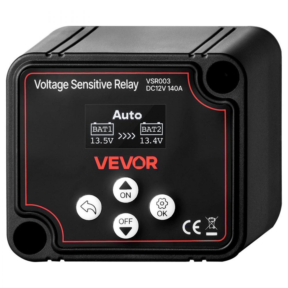 Isolator Relay 12V 140A Dual Battery Isolator with LCD Screen Smart Battery Isolator Switch for Lithium Lead Acid Batteries for Car Truck RV UTV ATV Boat Isolator Relay 12V 140A Dual Battery Isolator with LCD Screen Smart Battery Isolator Switch for Lithium Lead Acid Batteries for Car Truck RV UTV ATV Boat