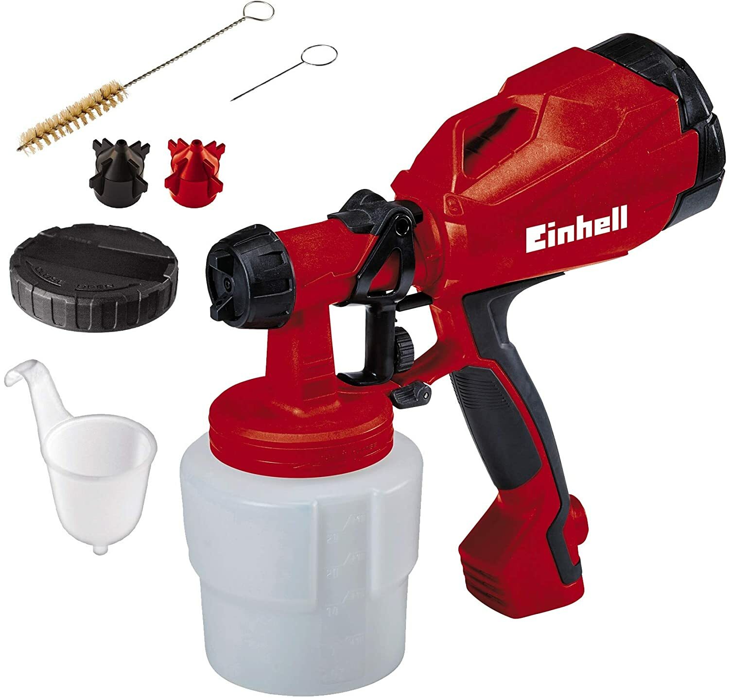 Einhell electric paint spraying system TC-SY 400 P (400 W, for small and medium-sized work surfaces, for paints and glazes, paint quantity regulation) Einhell electric paint spraying system TC-SY 400 P (400 W, for small and medium-sized work surfaces, for paints and glazes, paint quantity regulation)
