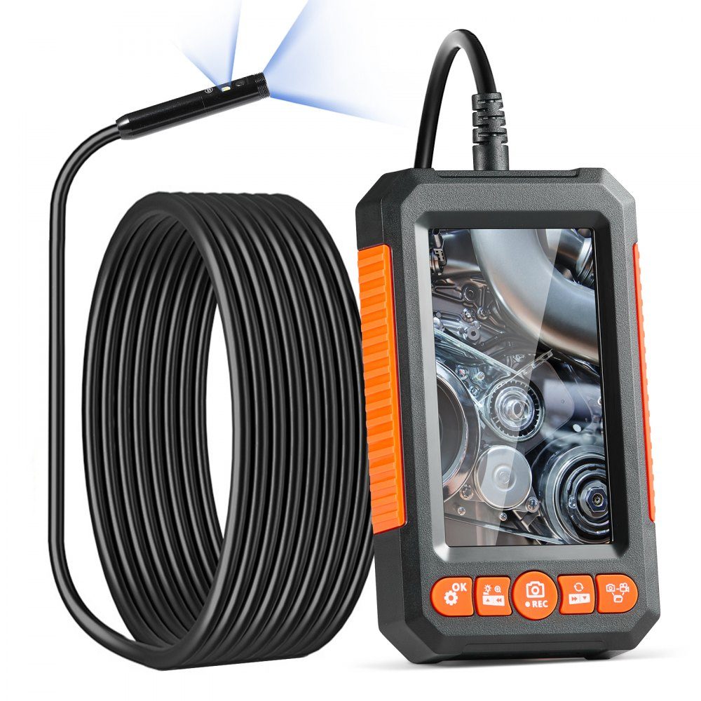 Sewer camera endoscope camera inspection camera 1080P pipe camera 5m cable 4.3" display