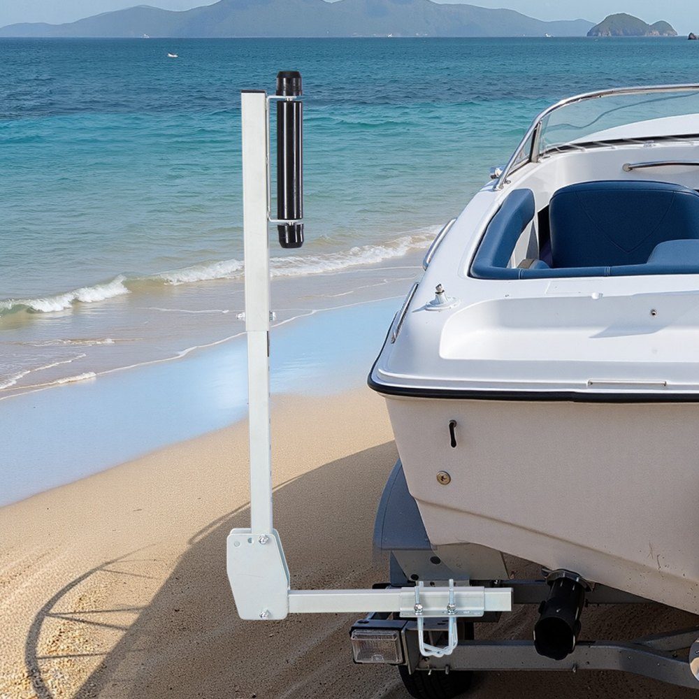 Boat trailer guide 700-1050 mm 8-stage height-adjustable, thickened heavy-duty guides with smooth-running roller guide, for larger fishing boats and runabout boats from 16 inches