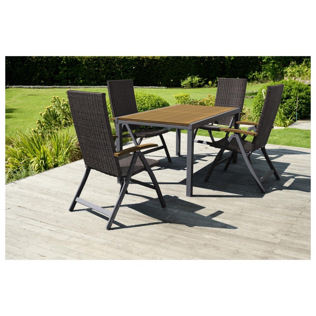 LIVARNO® Alu-Gartentisch »Valencia«, 150-200 x 90 x 74 cm, ausziehbar