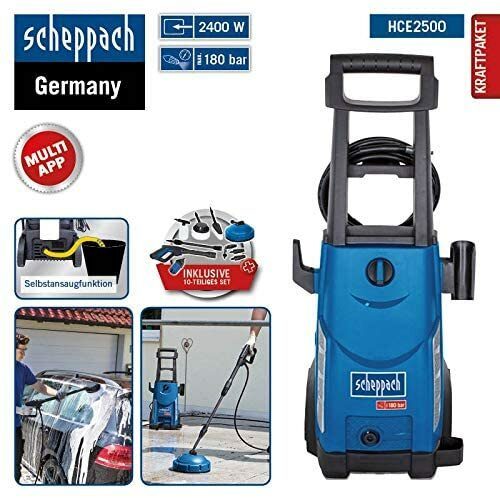 Scheppach high-pressure cleaner HCE2500 - including 10-piece set