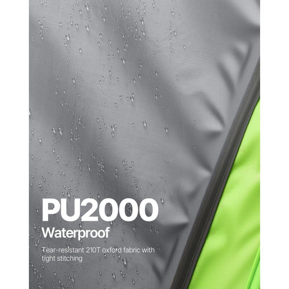 SUV Tent Camping Car Tent (240x240x215cm) Waterproof PU2000 Spacious Double Layer Design for 5-8 People SUV Camping Tent with 2 Doors & Mesh Windows & Rain Cover & Bag