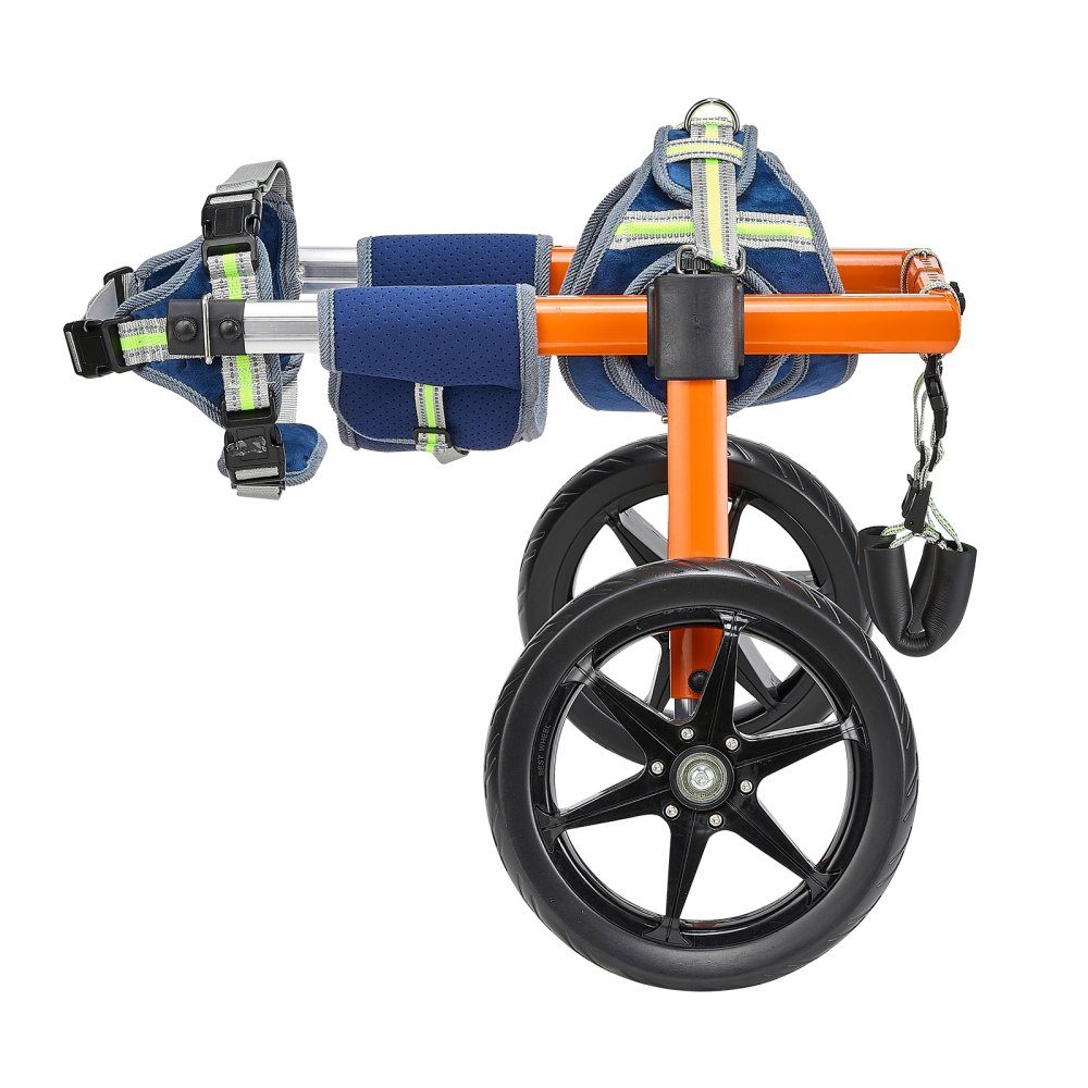 Fauteuil roulant pour pattes arrières, fauteuil roulant pour animaux de compagnie, hauteur, largeur et longueur réglables, poussette pour chien avec roues absorbant les chocs, pour blessés et handicapés Dogs 30-50 lb