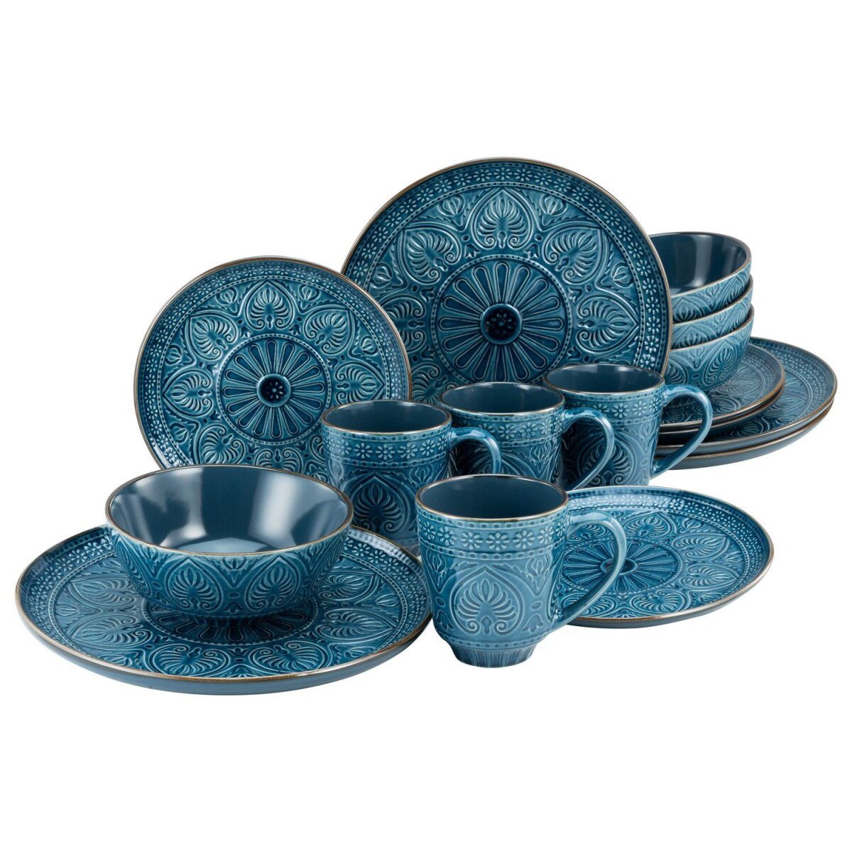 Creatable Zestaw naczyń stołowych Creatable Samarkanda, 16 elementów.