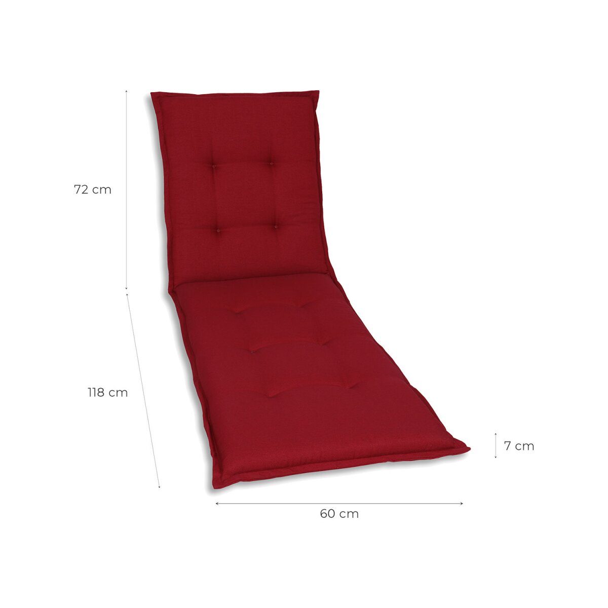 GO-DE Textil-Gartenkissen/Kissen, wasserabweisend, leicht zu reinigen