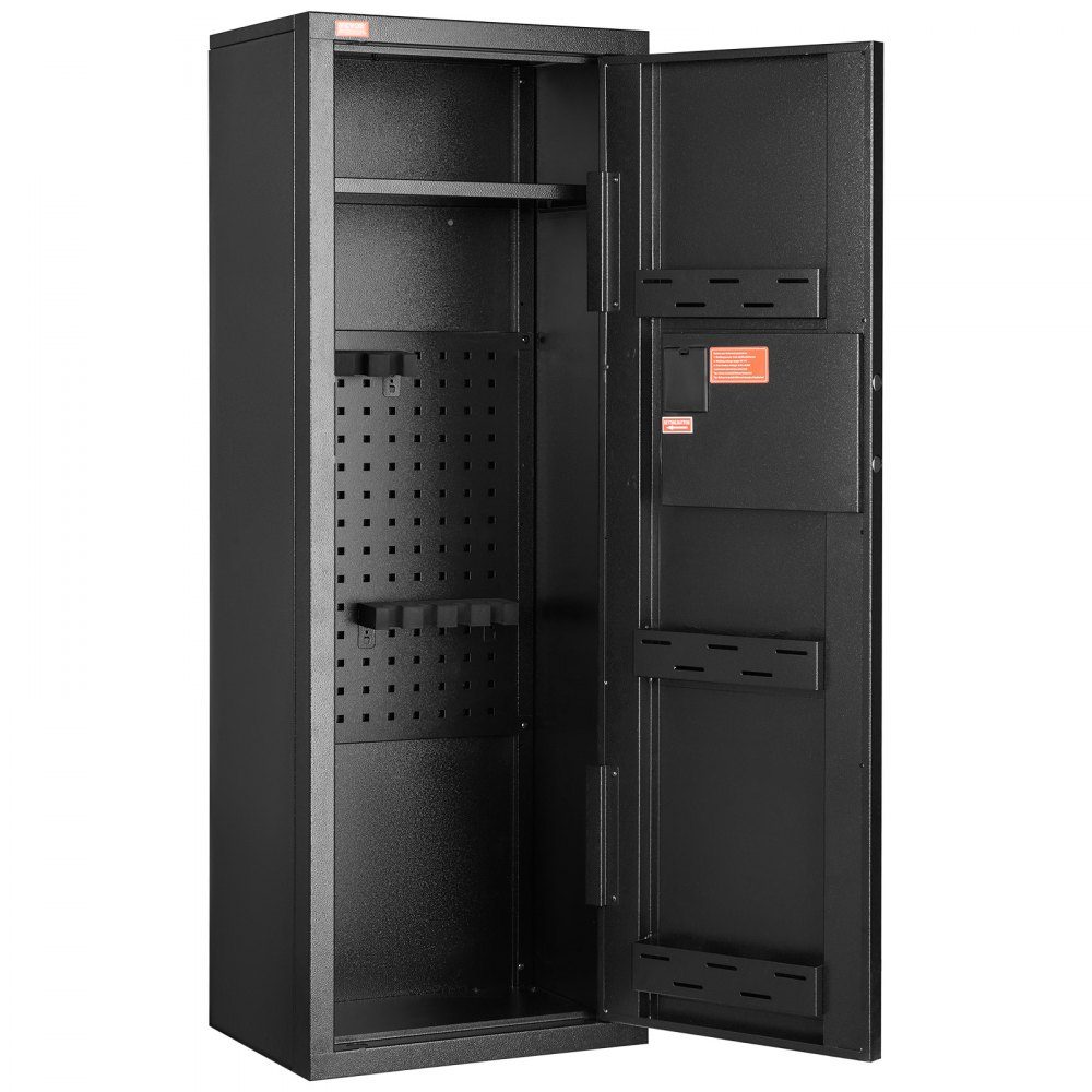 Gun Cabinet for 6-8 Rifles, Gun Safe with Lock and Digital Keypad, Gun Cabinet with Removable Shelf, Gun Cabinet for Home Rifles and Shotguns, Assembly Required