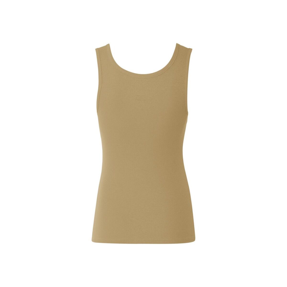 esmara® lot de 2 hauts pour femme, en qualité côtelée tendance, XS, noir/vert