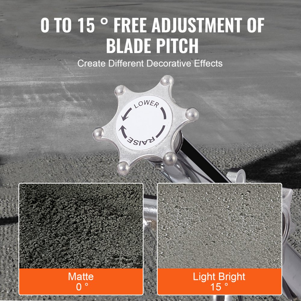 Power Trowel, 46 Inch Hand-Held Cement Trowel with Trowel Pan, 14 HP Gas Powered Surface Trowel for Smooth Concrete Surfaces, Heavy Duty Commercial Screed Concrete Cement with Trowel Blade, Orange Power Trowel, 46 Inch Hand-Held Cement Trowel with Trowel Pan, 14 HP Gas Powered Surface Trowel for Smooth Concrete Surfaces, Heavy Duty Commercial Screed Concrete Cement with Trowel Blade, Orange