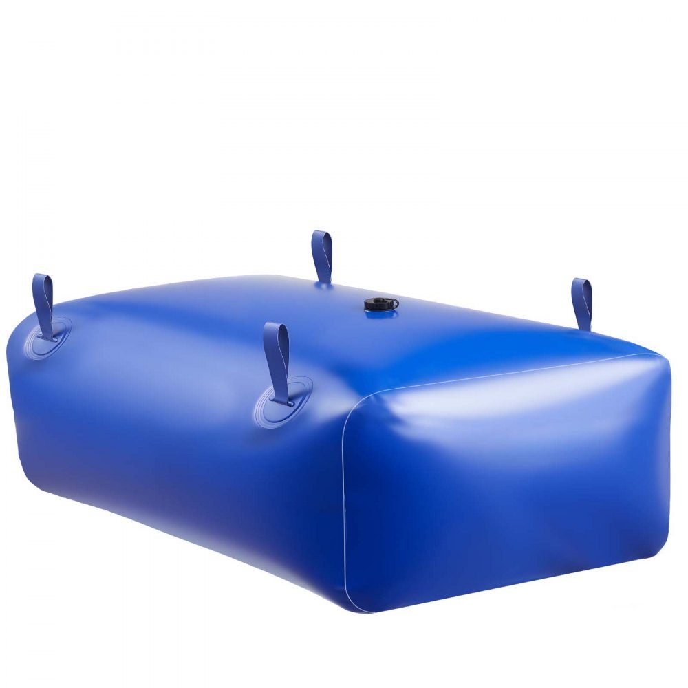 Conteneur de stockage de vessie d'eau 540 L, sac de stockage d'eau en PVC 1000D durable, vessie de stockage d'eau, idéal pour le camping, l'arrosage du jardin, les camping-cars et les urgences, bleu
