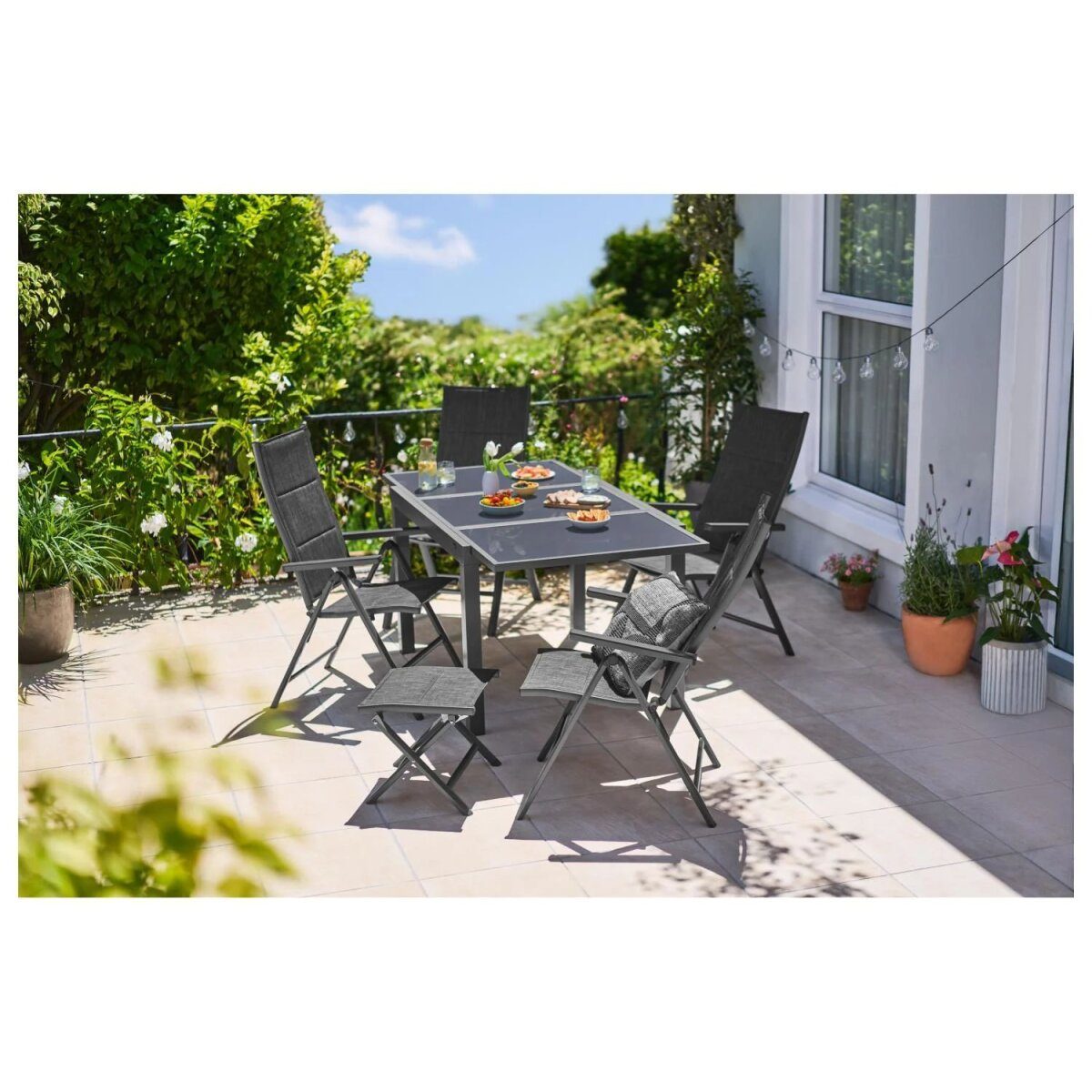 Chaise pliante en aluminium LIVARNO® « Toronto », en 2 parties