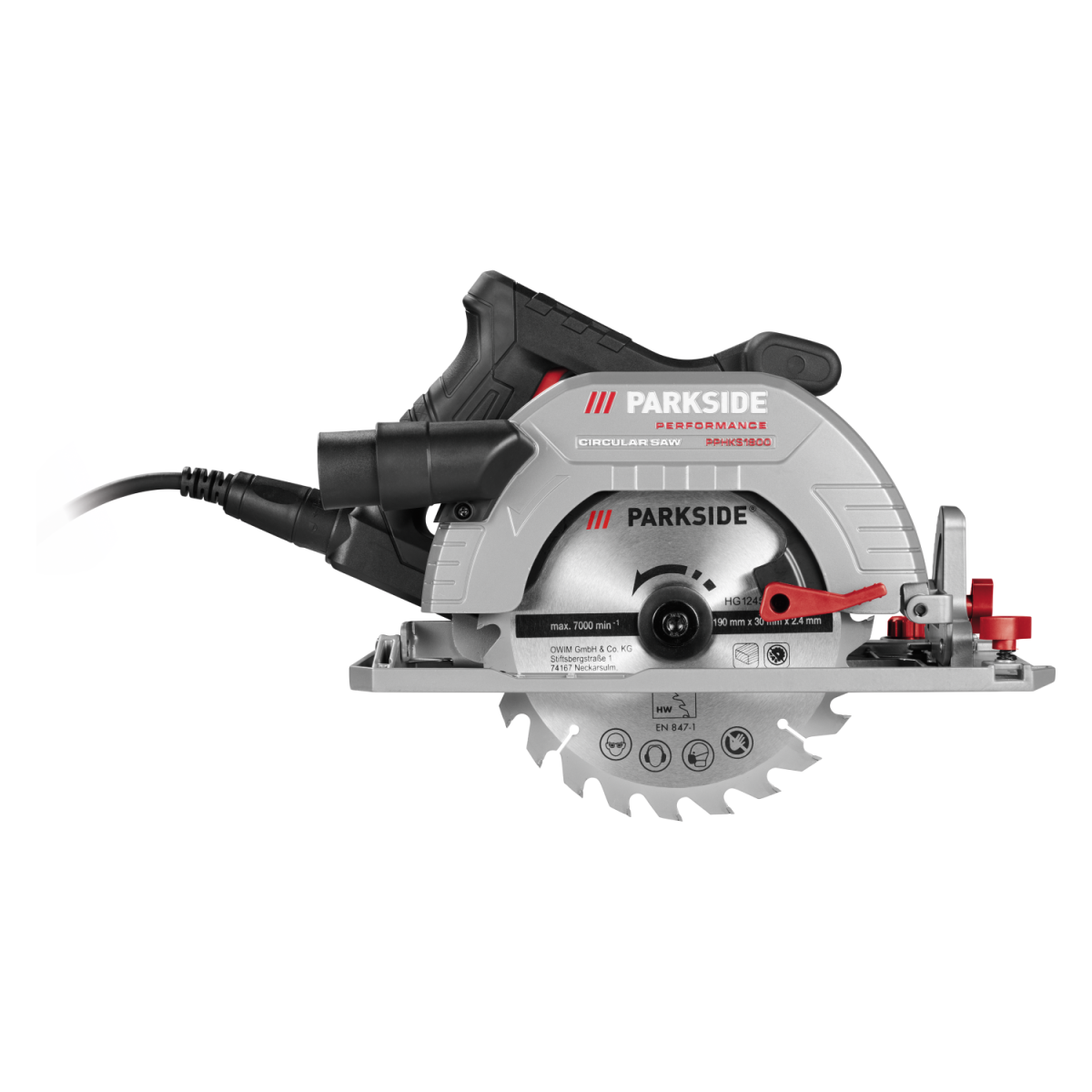 PARKSIDE PERFORMANCE® handcirkelzaag »PPHKS 1800 A1«