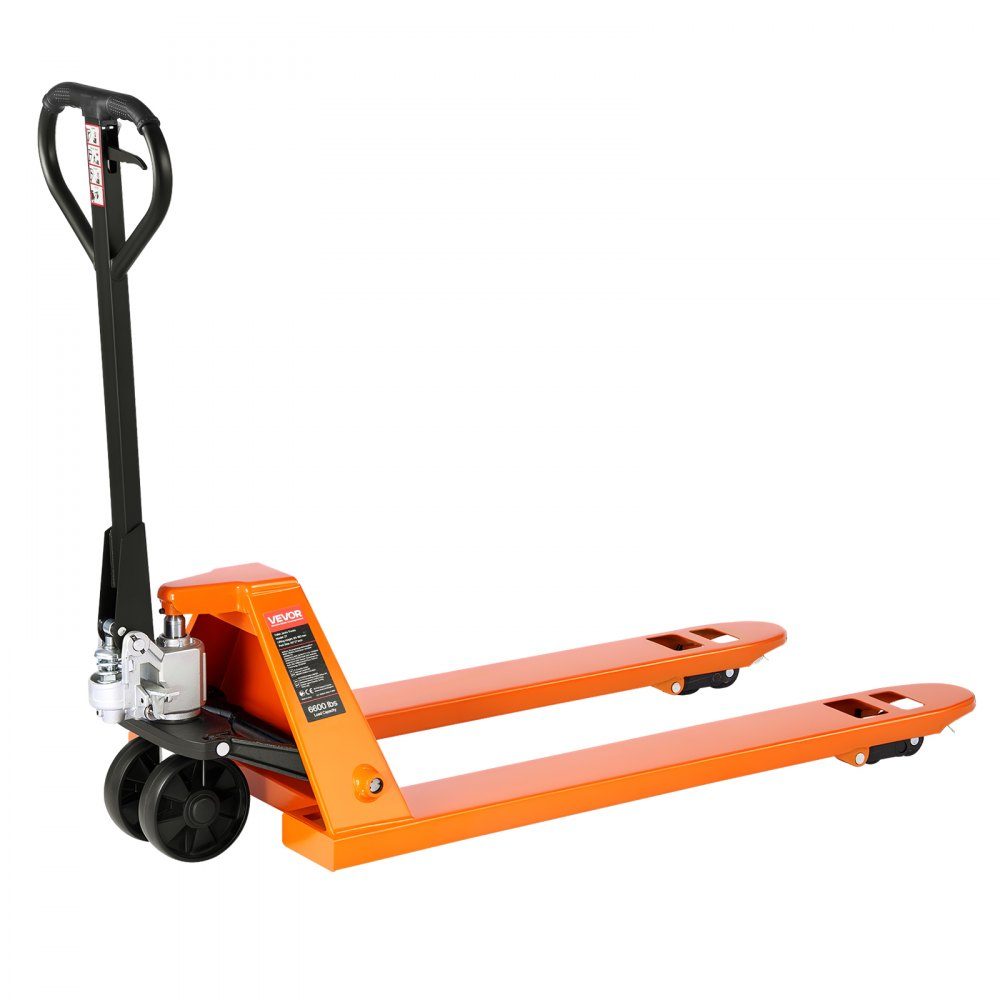 Pallettruck, 3T laadvermogen, handpallettruck met vorken van 1220 x 685 mm, pallettruck met vorkhefhoogte van 8,5-18 cm, pallettruck voor fabrieken, magazijnen, supermarkten en laden van vrachtwagens