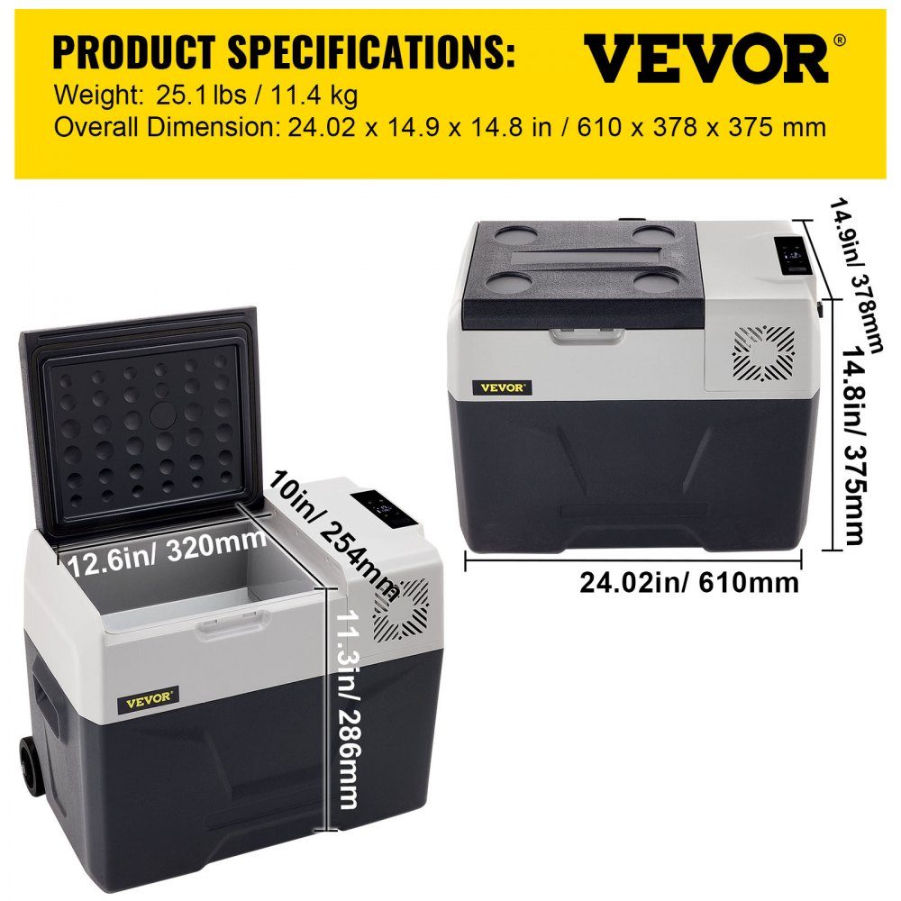 30L autokoelkast compressor koelbox roestvrij staal vakantie geïsoleerde box mini koelkast koelbox auto en stopcontact