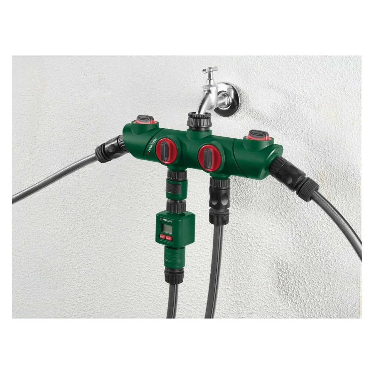 Accessoires d'irrigation PARKSIDE®, distributeur 4 voies bon