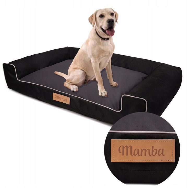 Lit pour chien fait à la main, coussin pour chien, canapé pour chien, lit pour animaux, lit pour chat, panier pour chien, lieu de couchage avec plaque signalétique