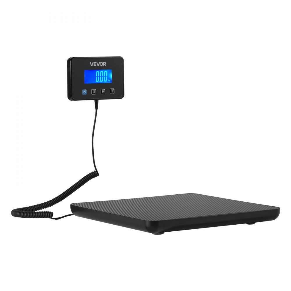 Digital Parcel Scale 10/100g Double Precision 200kg Platform Scale with Hold/Tare Function and LCD Display for Parcels, Postage, Luggage, Battery and Charging Cable Included