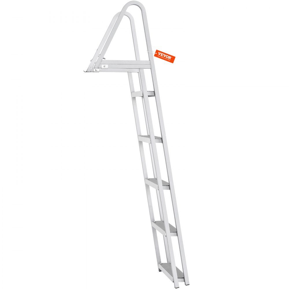 Badeleiter, Bootsleiter, abnehmbar, 5 Stufen, 159kg Tragkraft 610x455x1825mm