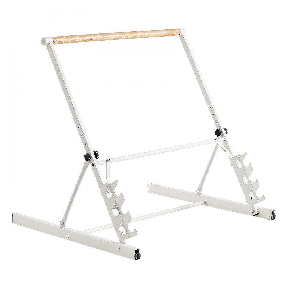 Barre de danse Ballet Bar, barre d'étirement en bois réglable en hauteur (4 niveaux / 812,8-965,2 mm) pour exercices de ballet, entraînement d'équilibre, exercices de relaxation, exercices de yoga
