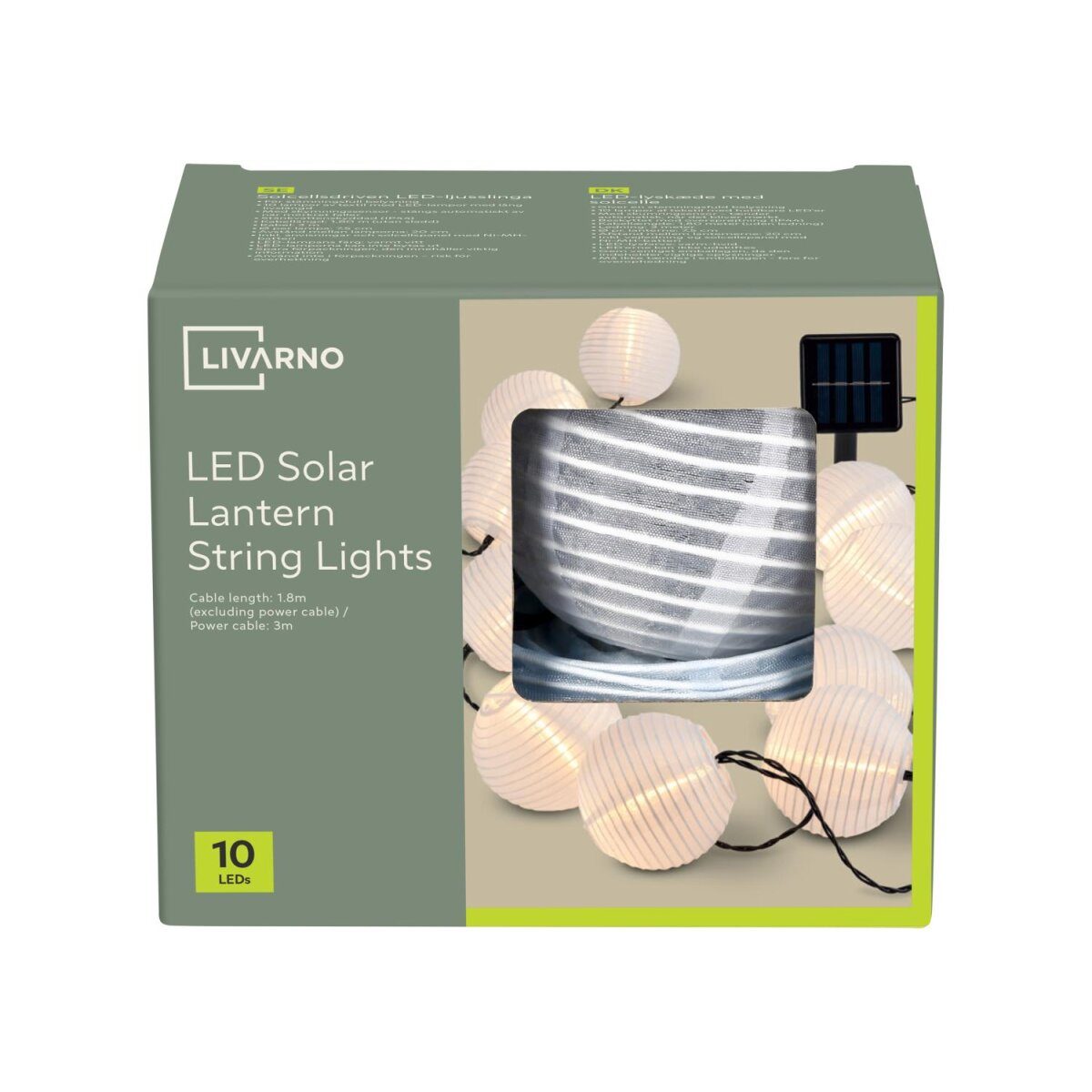 LIVARNO® LED-lichtketting op zonne-energie (wit)