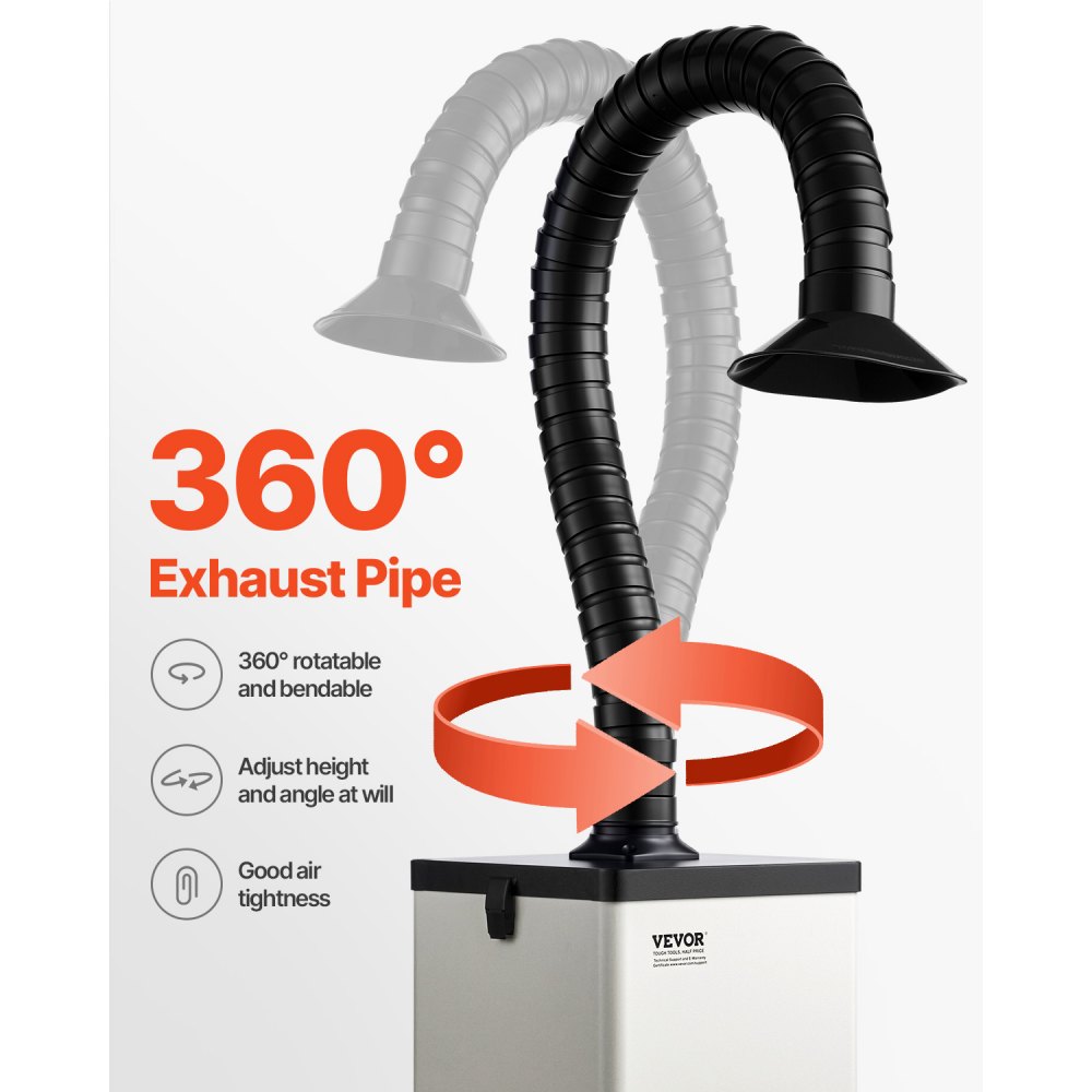 Aspiration des fumées de soudage, absorbeur de fumées de soudure sans balais 85 W avec filtres à 3 étages et réglage à 3 vitesses, extraction des fumées de soudure 200 m³/h pour soudure, gravure, soudage DIY, salon Aspiration des fumées de soudage, absorbeur de fumées de soudure sans balais 85 W avec filtres à 3 étages et réglage à 3 vitesses, extraction des fumées de soudure 200 m³/h pour soudure, gravure, soudage DIY, salon