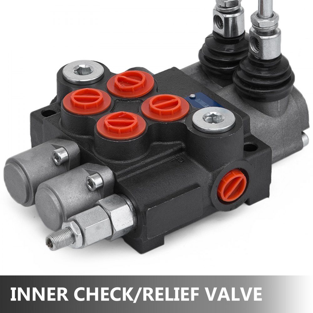 2-Spulen-Hydraulikventil-Handhebelventil, 11GPM-Wegeventil einstellbar, 6,3 kg hydraulisches Venti-Ventil einstellbar