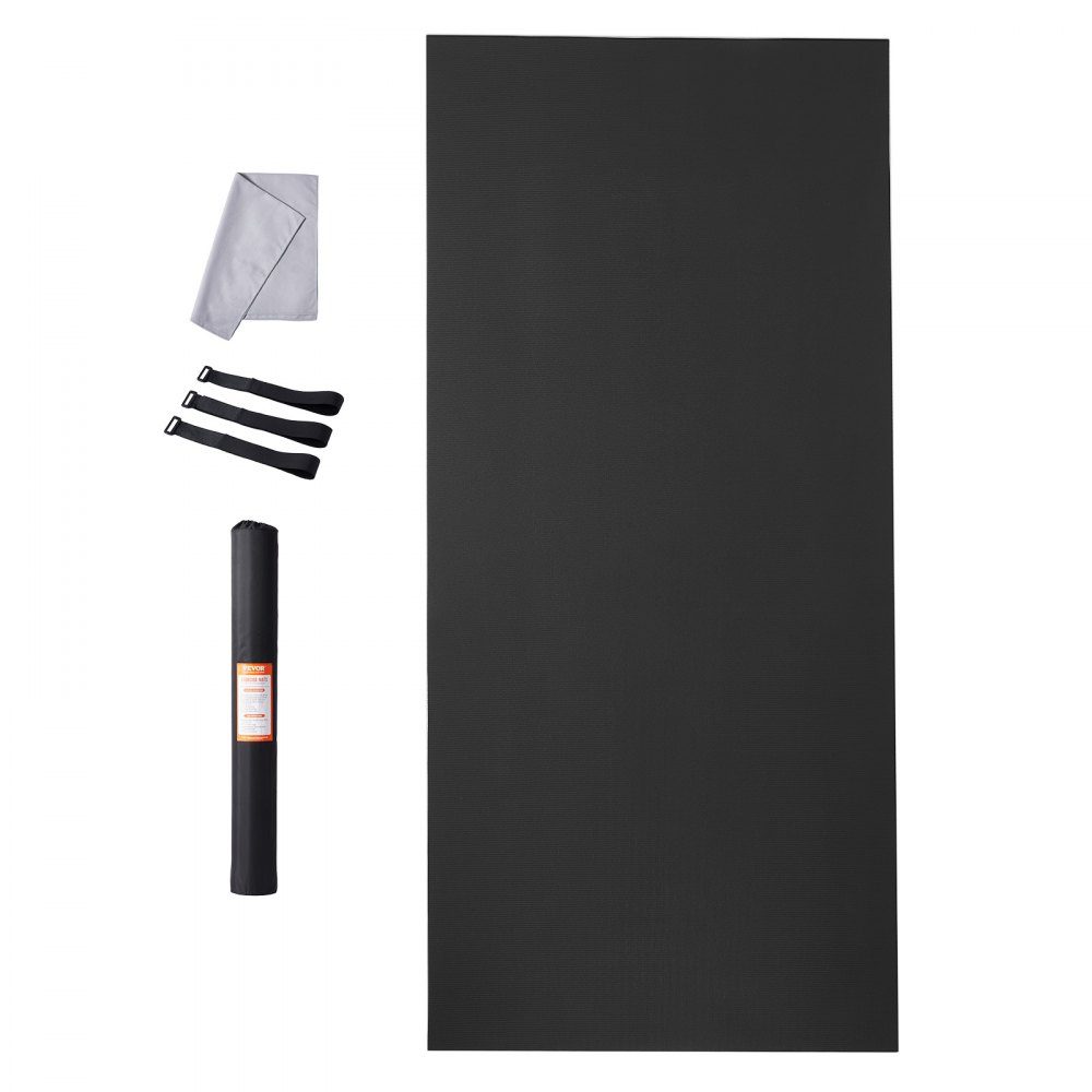 Trainingsmatte, rutschfeste Premium-Yogamatte mit hoher Dichte, Übungs-Yogamatte für Männer und Frauen, Fitness- und Trainingsmatte mit Tasche und Gurt, für alle Arten von Heim-Yoga, Pilates und Bodentraining (3,6 x 1,8 m)
