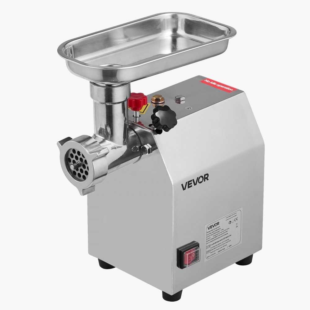 2.3kg/min Capacity Electric Meat Grinder, 600W Industrial Tabletop Meat Grinder with Blade and Grinding Plate, Sausage Machine, Stainless Steel Commercial Meat Grinder for Kitchen Restaurant
