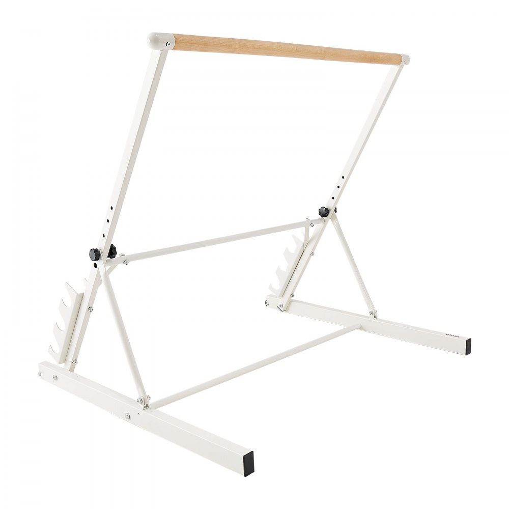 Barre de danse Ballet Bar, barre d'étirement en bois réglable en hauteur (4 niveaux / 812,8-965,2 mm) pour exercices de ballet, entraînement d'équilibre, exercices de relaxation, exercices de yoga