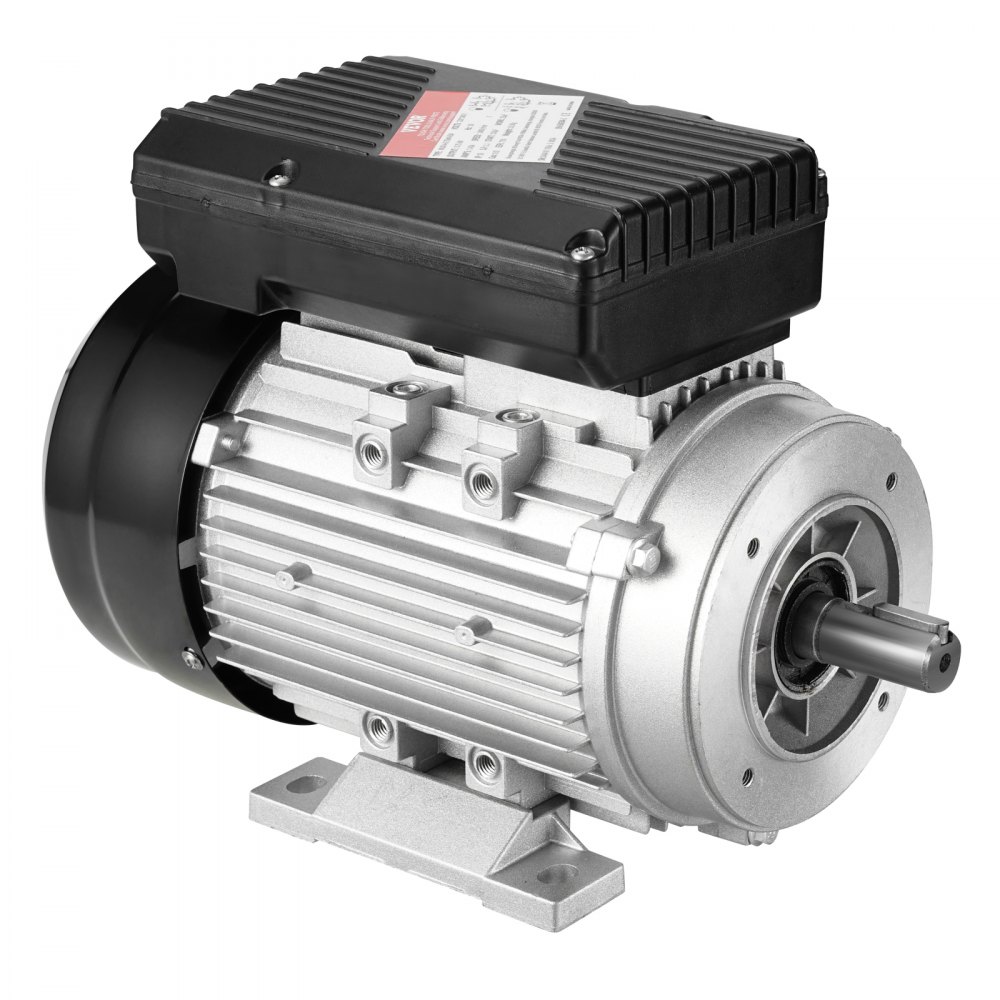 0,75 kW elektrische motor 1400 rpm AC 220-240 V 5,45 A 80 B34 frame luchtcompressormotor eenfasig 19 mm spline-as rechts/links rotatie voor landbouwmachines en algemene uitrusting