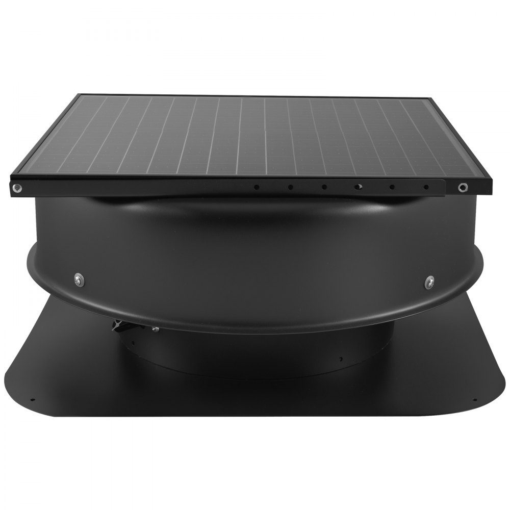 Solar Powered Fan, 50W Solar Roof Fan with Thermostat, Remote Control, 84950 L/min Airflow, Built-in Smoke Sensor with Auto Shut-off for Cooling and Dehumidification