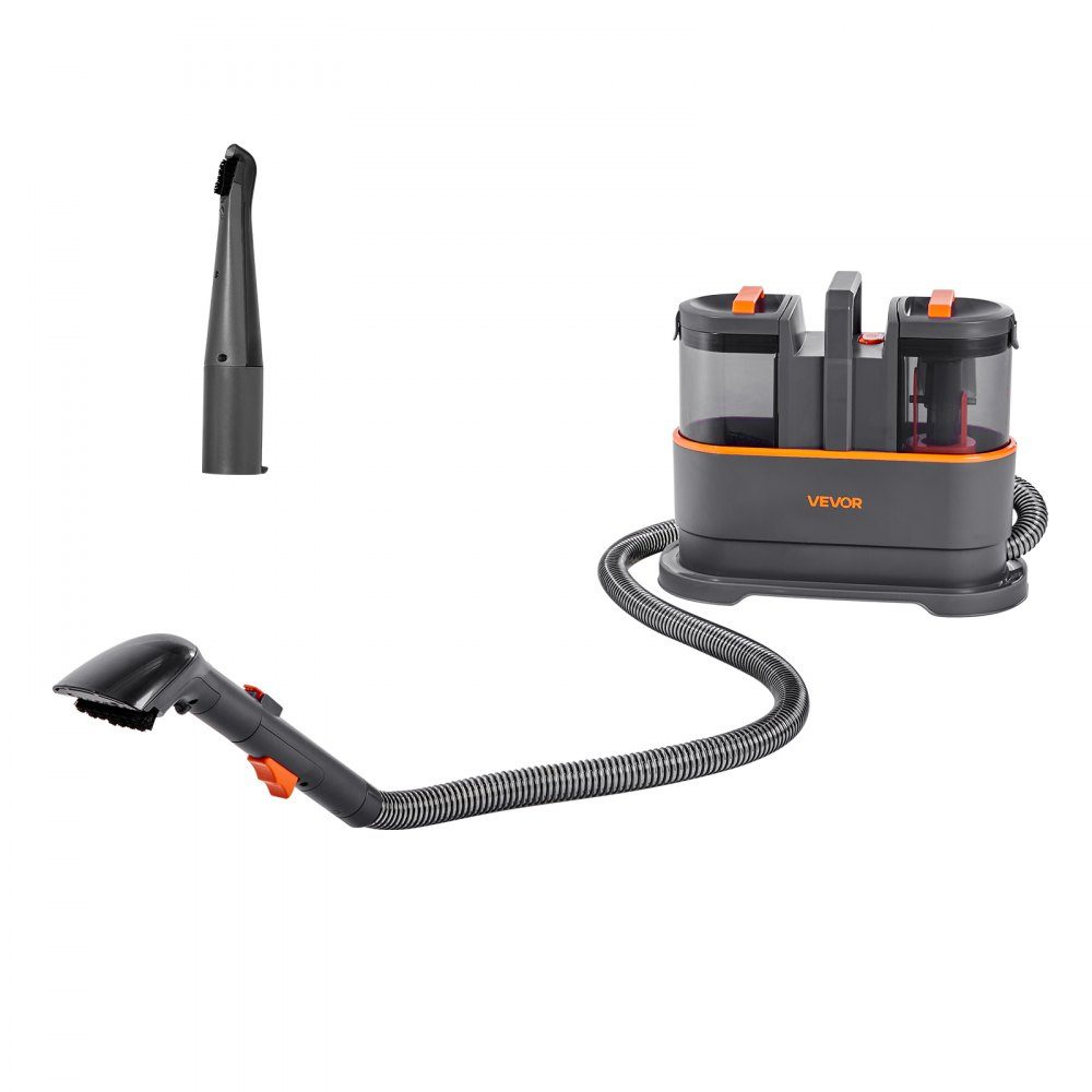 Machine de nettoyage de tapis, réservoir d'eau douce de 1,5 L et réservoir d'eau sale de 0,8 L, nettoyeur de tissus d'ameublement portable, aspirateur de lavage 11,5 kPa, nettoyeur de taches en profondeur pour tapis, canapé, nettoyage ménager