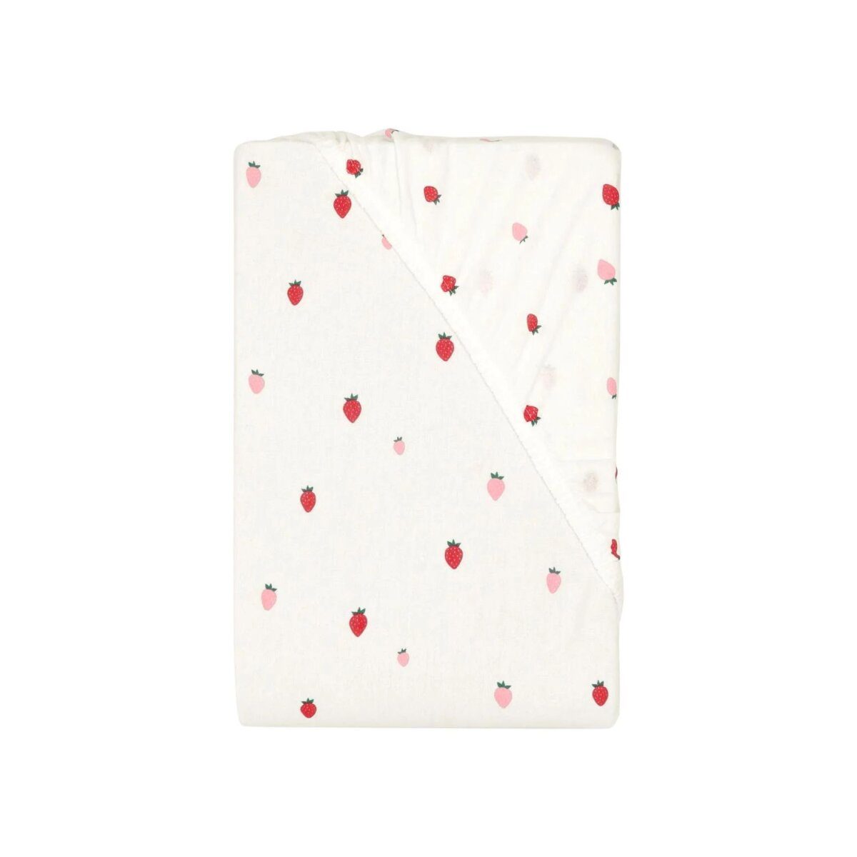 LIVARNO® Jersey-Spannbettlaken, 90-100 x 200 cm, Erdbeere