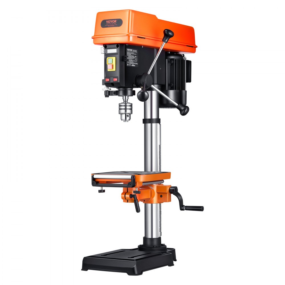304,8 mm Tischbohrmaschine, 750 W, 340–2200 U/min, Säulenbohrmaschine mit variabler Geschwindigkeit und 0–45° neigbarem Arbeitstisch, LED-Röntgenpositionierung für Holz und Metall 304,8 mm Tischbohrmaschine, 750 W, 340–2200 U/min, Säulenbohrmaschine mit variabler Geschwindigkeit und 0–45° neigbarem Arbeitstisch, LED-Röntgenpositionierung für Holz und Metall