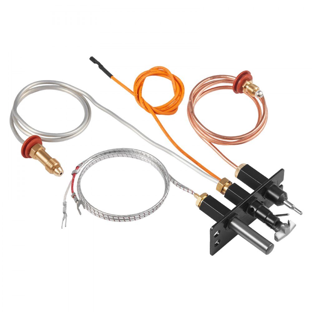 Erdgas-Zündbrenner-Baugruppe, OE 485-510A, 4021-736, 2103-010 Kamin-Gas-Zündflammen-Set, Erdgas-Zündungsersatz, kompatibel mit Quadra-Fire, Heat & Glo, Heatilator-Modellen, schwarz