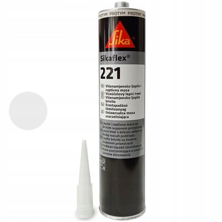 Sikaflex 221 biały 300 ml kleju uszczelniającego SIKA