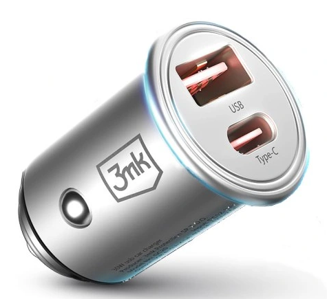 3mk Universele Autolader 45W Usb-C Usb-A - Hyper Autolader