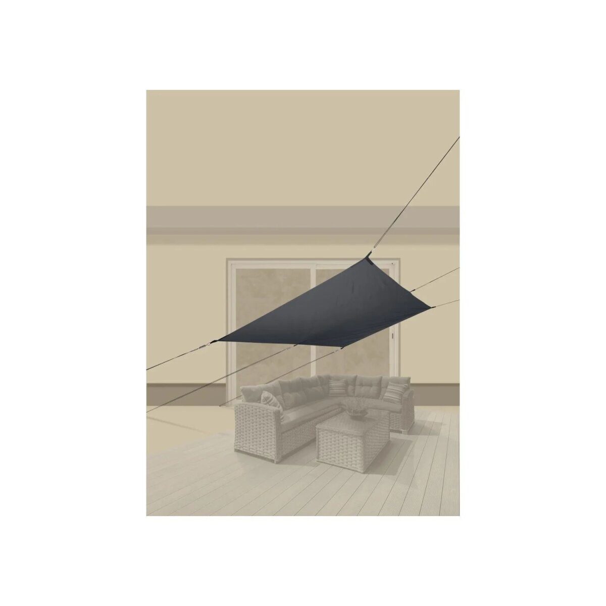 LIVARNO® Sonnensegel (Anthrazit)