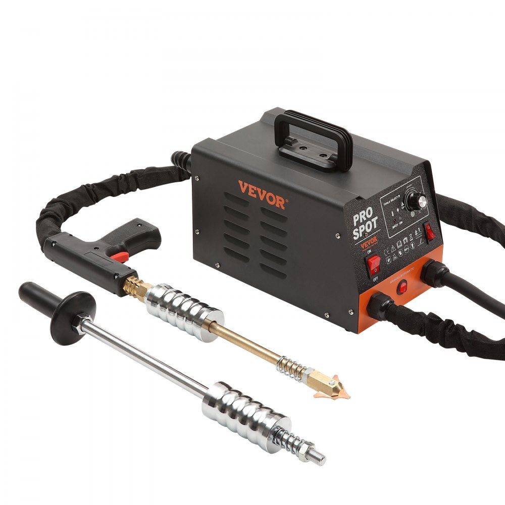 Spot Welder Dent Remover 3KW Stud Welder Dent Remover 6 in 1 Welder with Overheat Protection System Body Spotter 1.2mm Welding Thickness for Carbon Steel Stainless Steel Iron