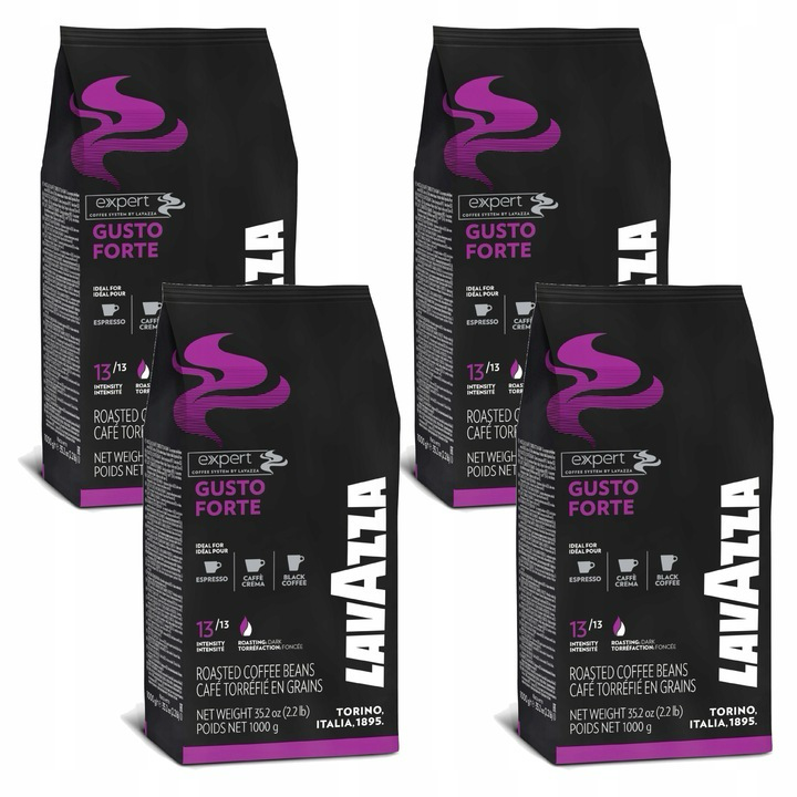 Café en grains LAVAZZA EXPERT GUSTO FORTE 4kg 4x1kg