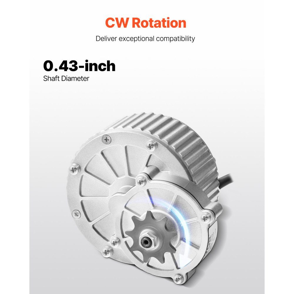 450W Brushed DC Electric Motor - 36V 3000RPM Motor with Upgraded Speed ​​Controller and Twist Grip Throttle Set, Electric Motor for Go Karts, E-Bikes, Motorcycles, Scooters