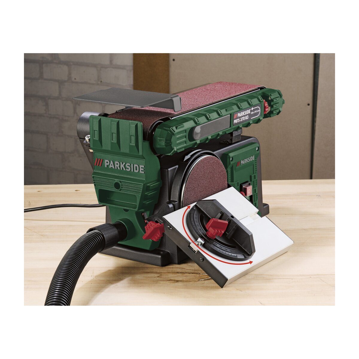 PARKSIDE® Band- und Tellerschleifer PBTS 370 B3